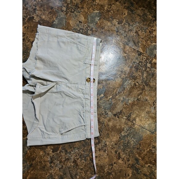 BKE Casuals Trey Light Tan Raw Hem Shorts size 28 4 Pockets Double Buttons(A228 - Picture 5 of 8